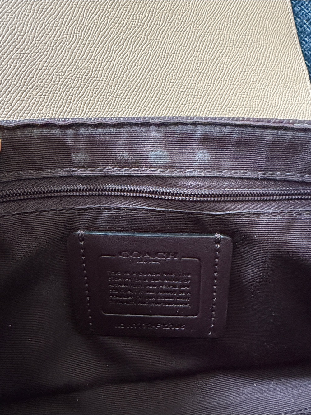 NWOT New Coach F12106 Reversible Ruby Crossbody Leather Purse Oxblood/Nude Pink - Picture 14 of 15